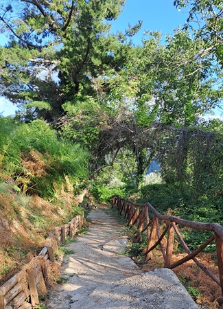 Percorso da Stio alla Valle dei Mulini